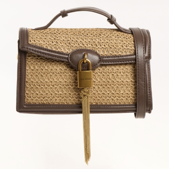 Steve Madden Handbags - NEW Steve Madden Brown Straw Handbag